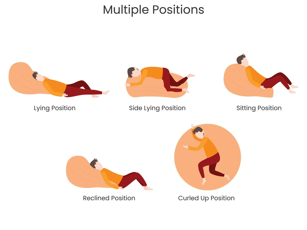 Bean Bag 600 L FUZZY 180 cm 230 cm Fuchsia Pink