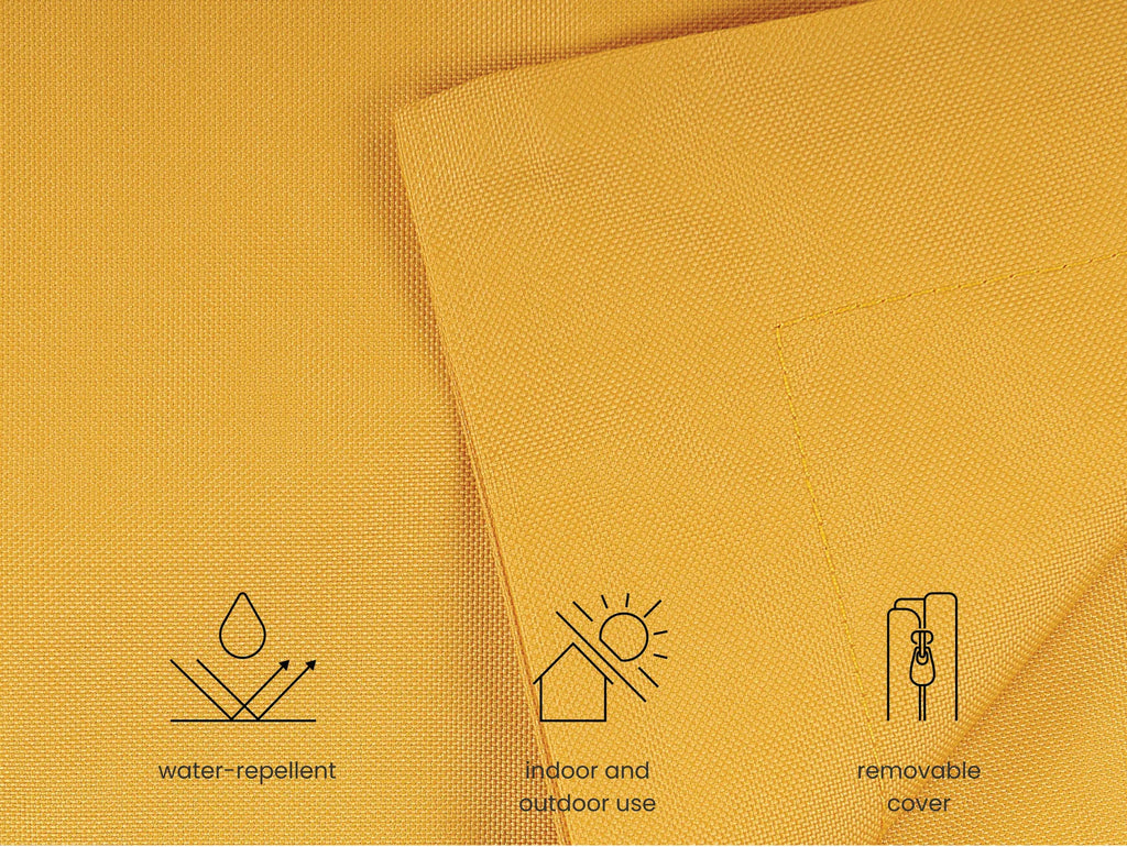 Bean Bag 600 L FUZZY 180 cm 230 cm Yellow