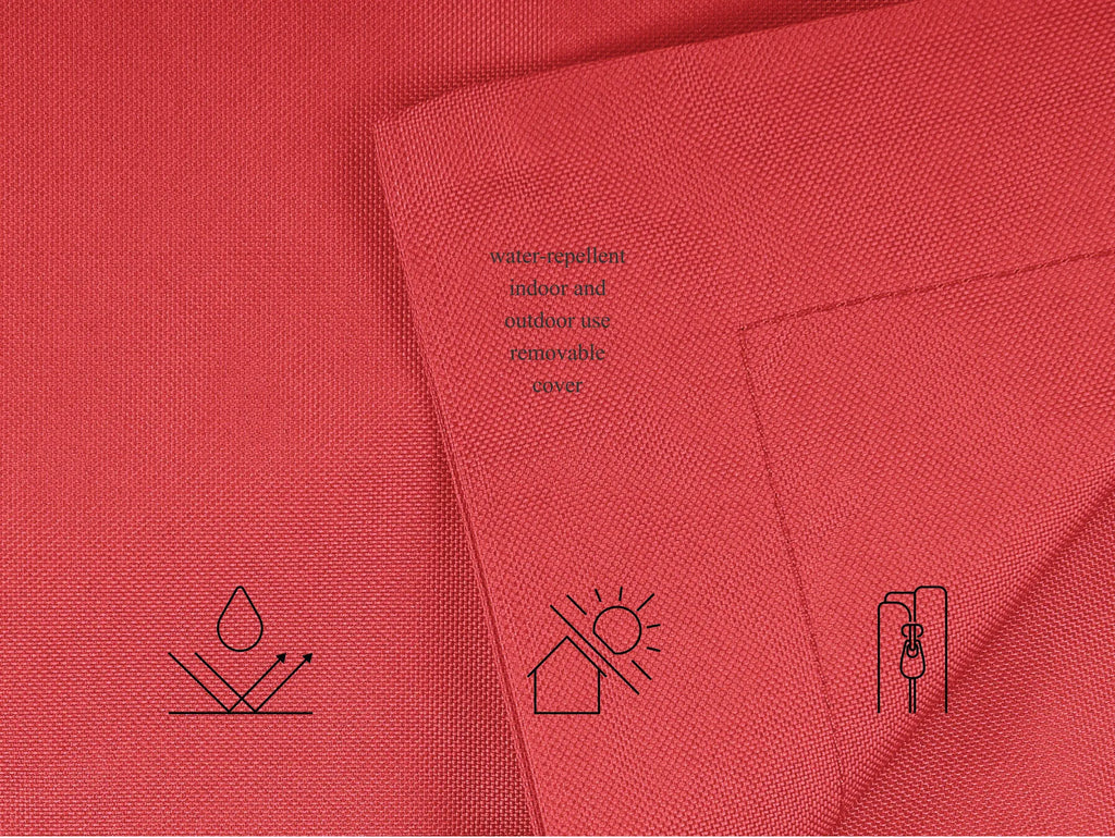 Bean Bag 300 L FUZZY 140 cm 180 cm Red