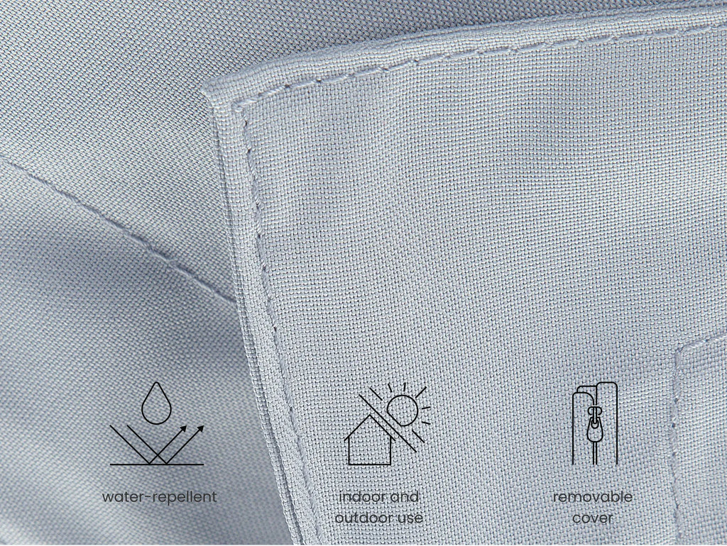 Bean Bag 300 L FUZZY 140 cm 180 cm Light Grey