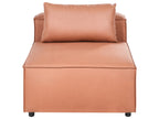 1-Seat Section BRANDE Faux Leather Golden Brown