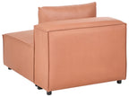 1-Seat Section BRANDE Faux Leather Golden Brown
