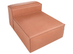1-Seat Section BRANDE Faux Leather Golden Brown