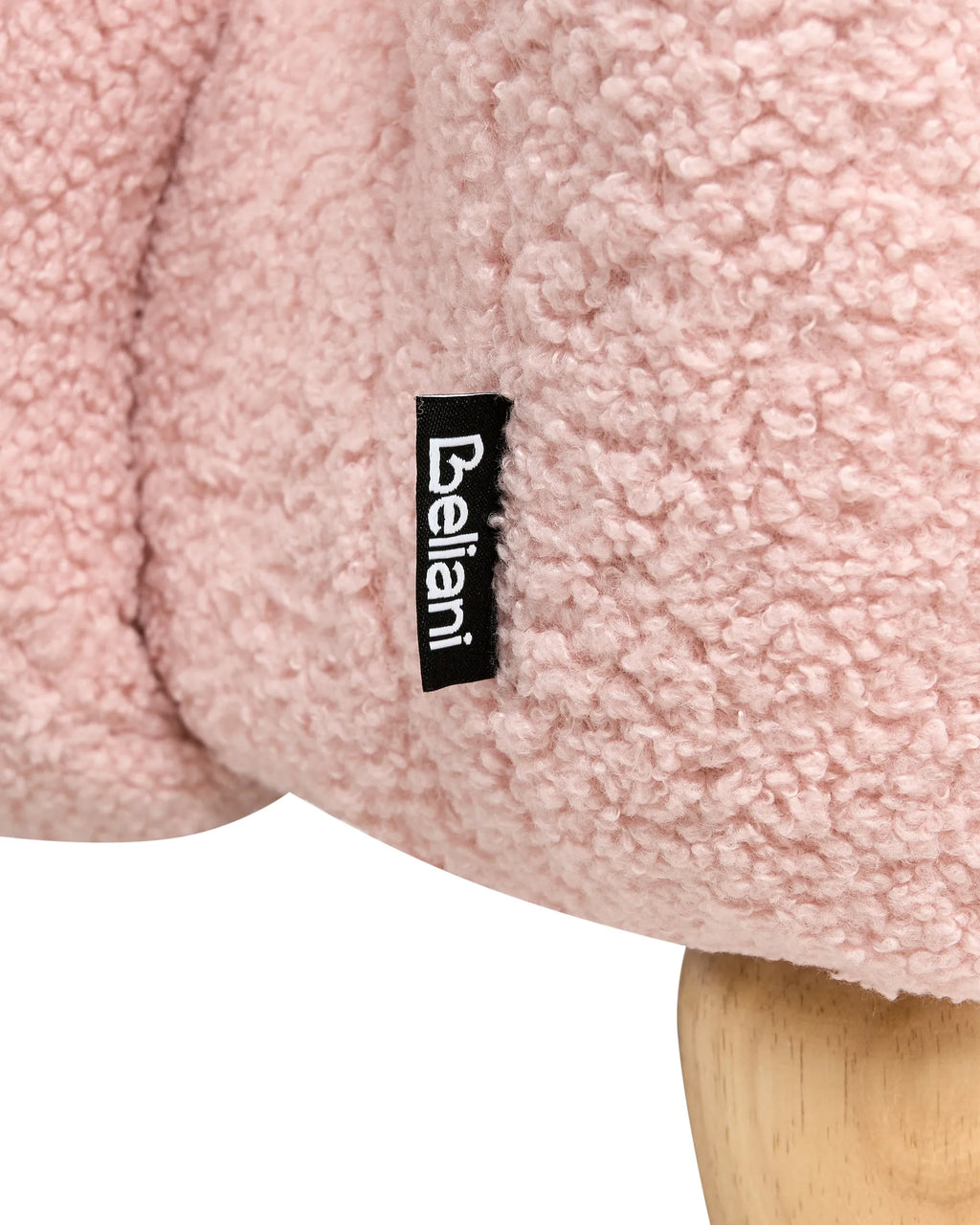 Kids Armchair Rabbit KANNA Boucle Pastel Pink