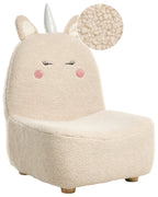 Kids Armchair Unicorn LULEA Boucle Light Beige