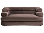 Sofa 2 Seater HELLE Velvet Dark Brown