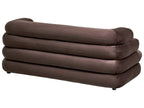 Sofa 2 Seater HELLE Velvet Dark Brown
