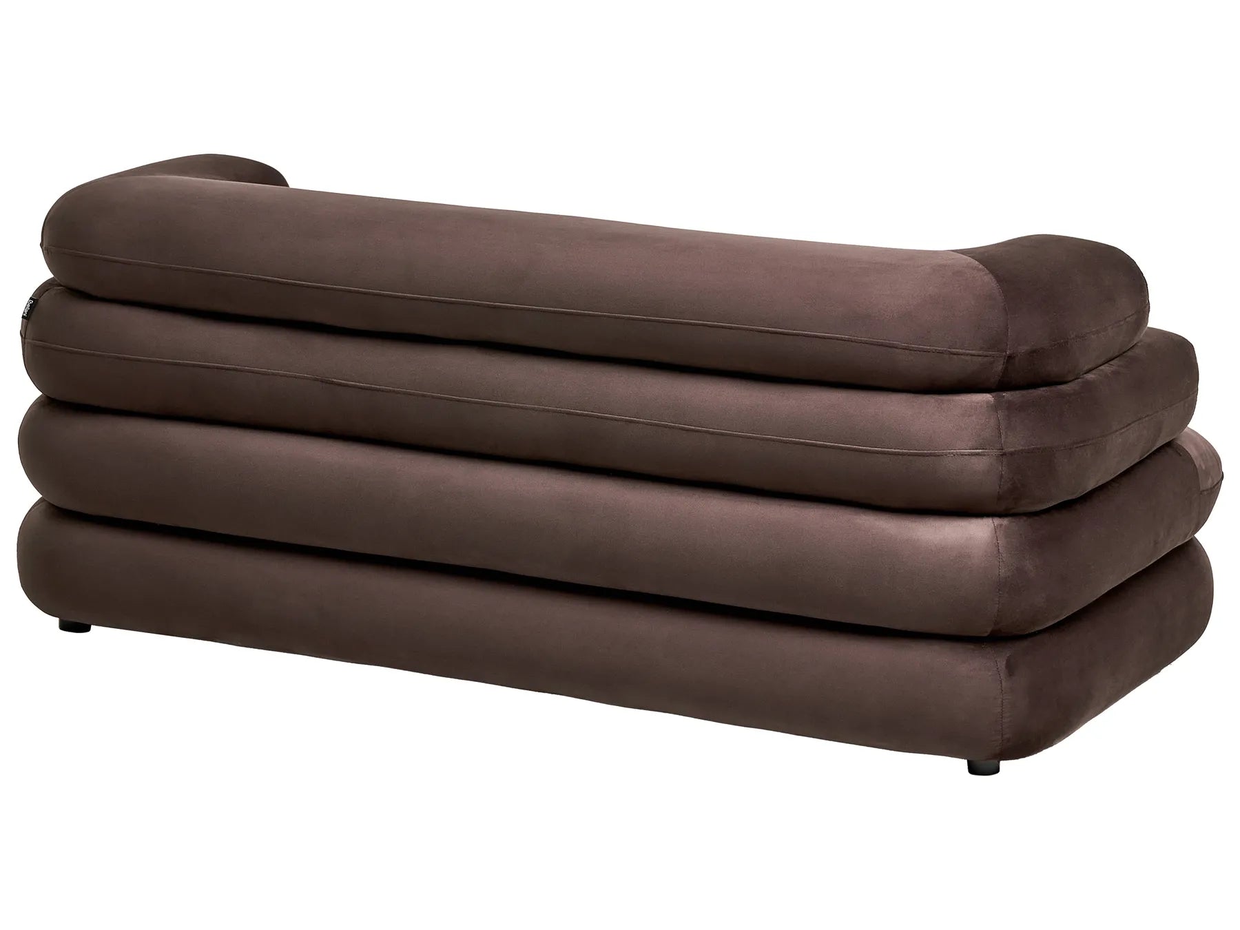 Sofa 2 Seater HELLE Velvet Dark Brown