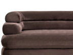 Sofa 2 Seater HELLE Velvet Dark Brown