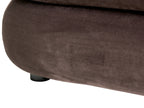 Sofa 2 Seater HELLE Velvet Dark Brown