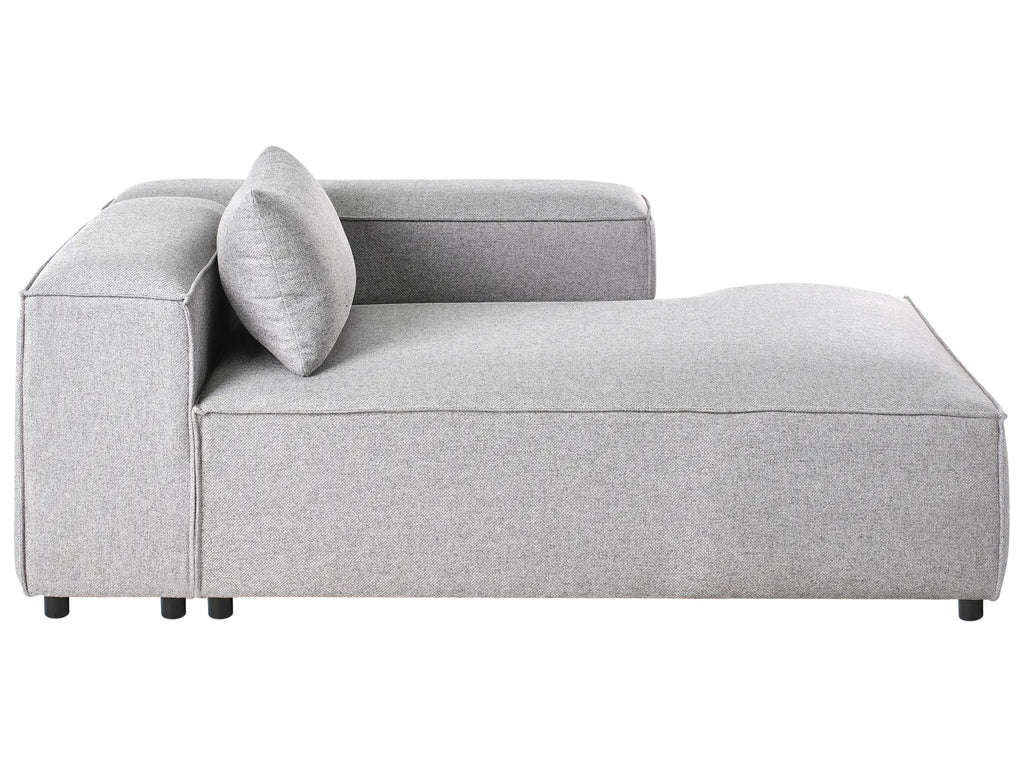 Left-Hand Chaise Lounge BRANDE Grey