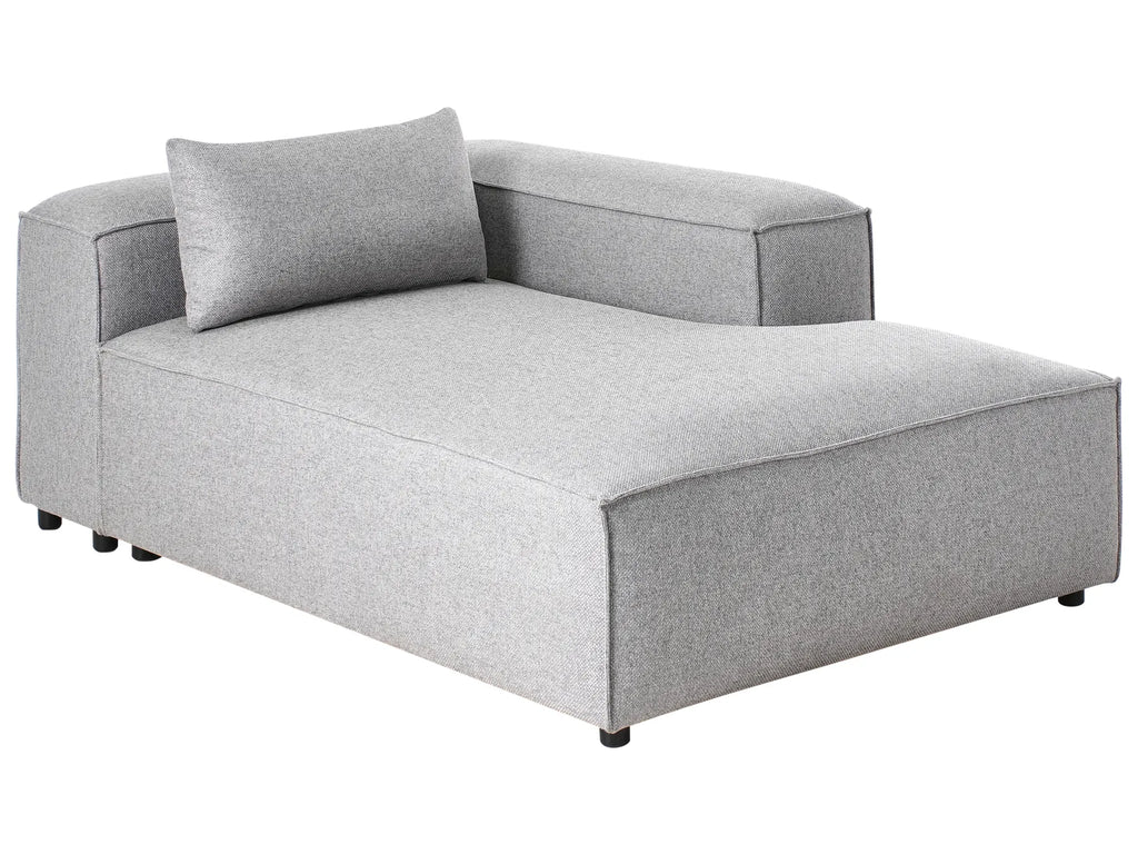Left-Hand Chaise Lounge BRANDE Grey