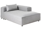 Left-Hand Chaise Lounge BRANDE Grey