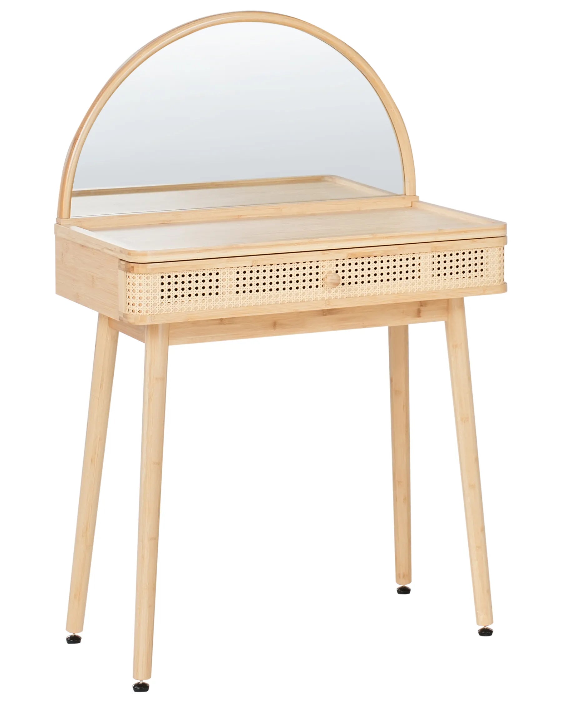 Dressing Table with Mirror RANCHERIA Light Brown