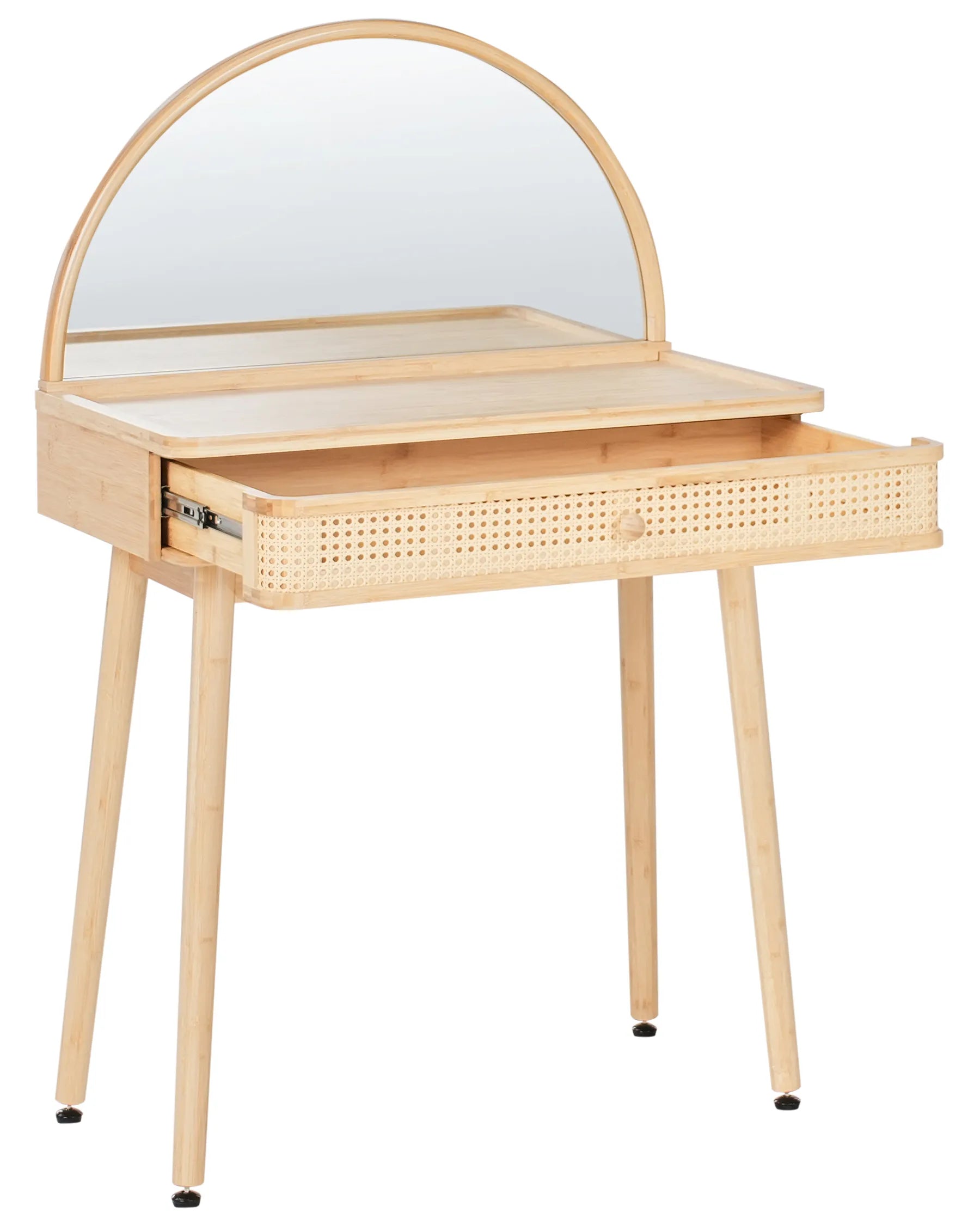 Dressing Table with Mirror RANCHERIA Light Brown