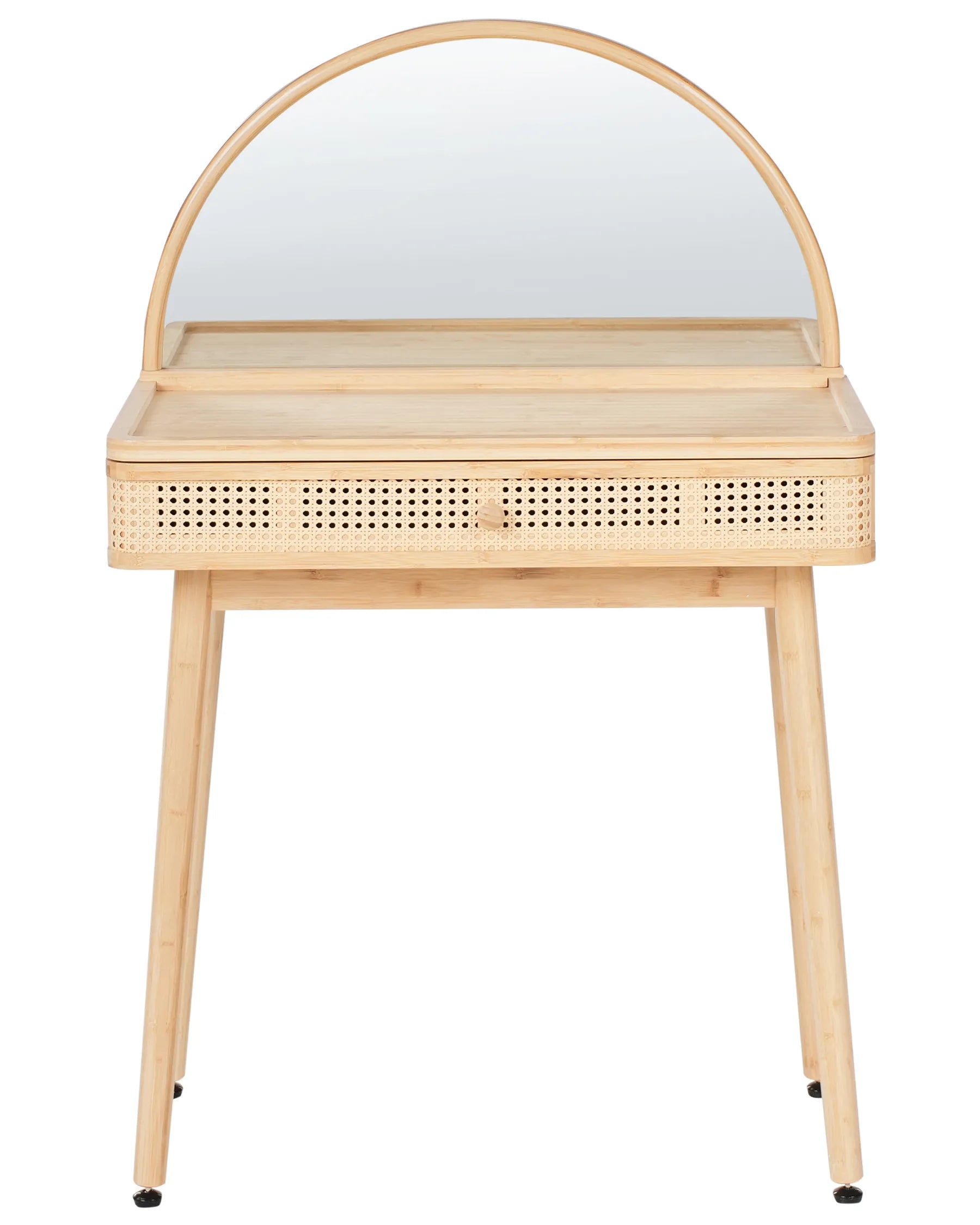 Dressing Table with Mirror RANCHERIA Light Brown