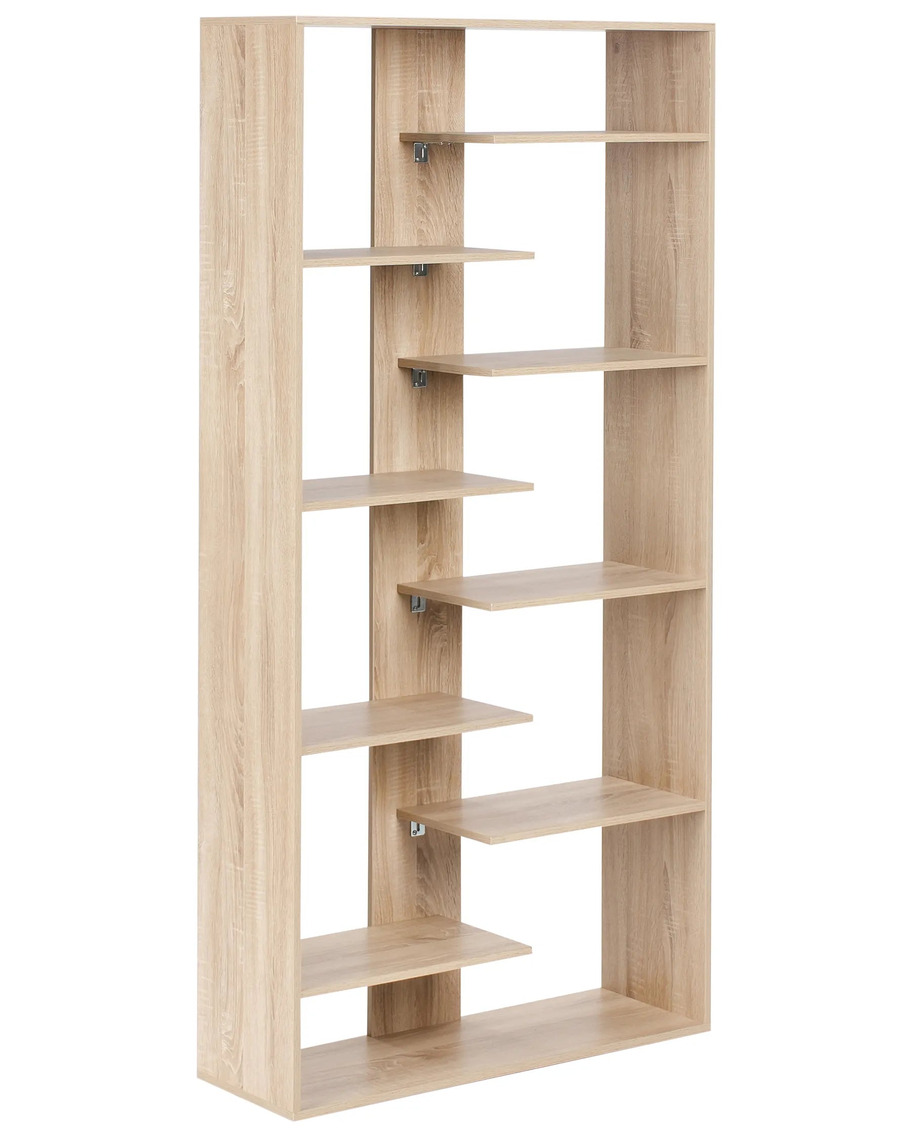 8 Tier Bookcase FONTAS 180 cm Light Brown