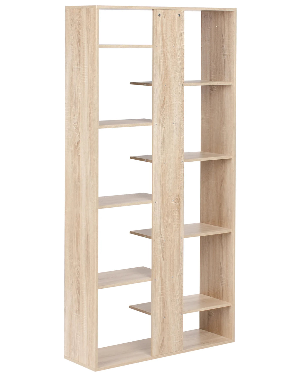 8 Tier Bookcase FONTAS 180 cm Light Brown