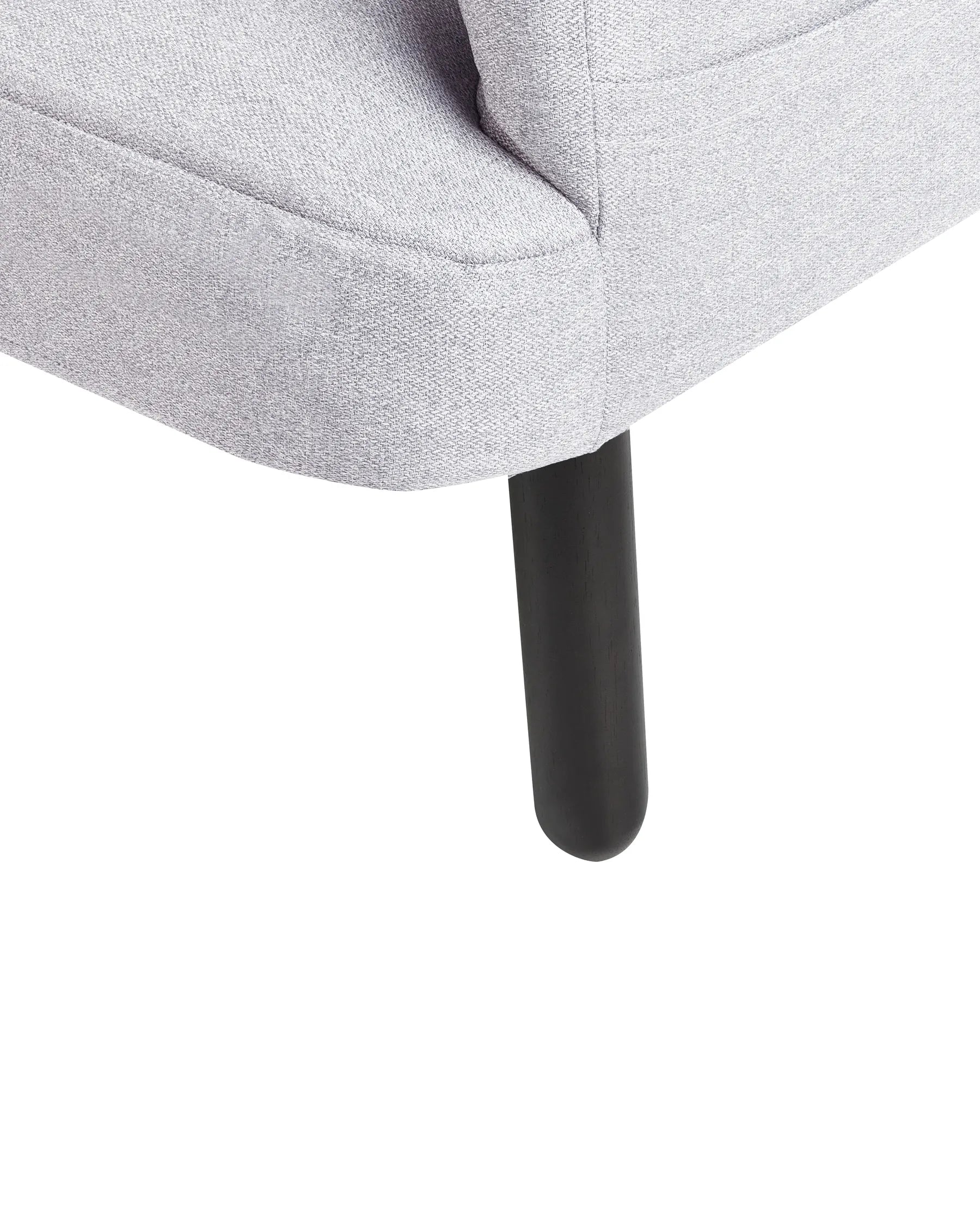 Recliner Chair OLAND with Footstool Fabric Grey