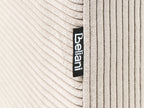 Corner Sofa 2 Seater BREDA Corduroy Beige Right Hand
