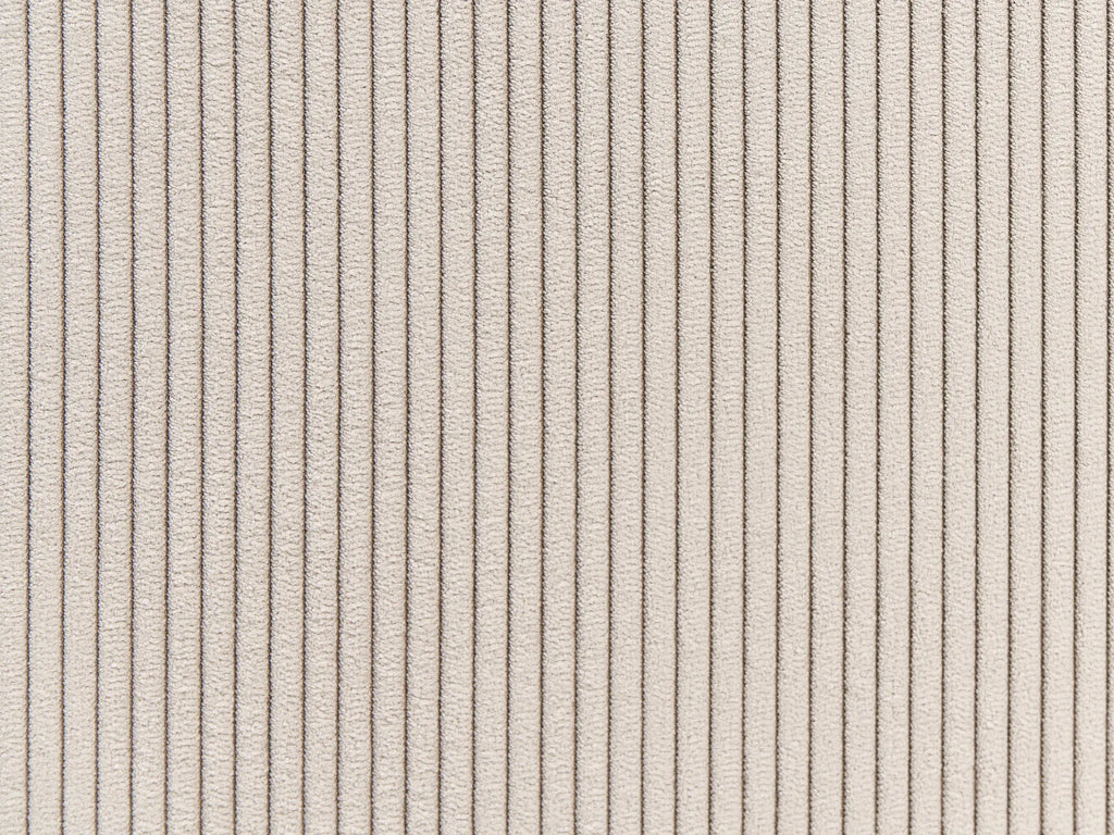 Corner Sofa 2 Seater BREDA Corduroy Beige Right Hand