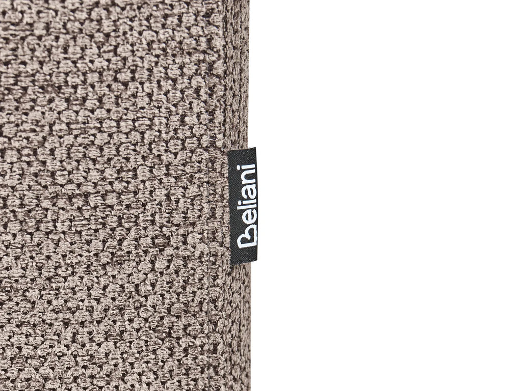 Chaise Longue SAVASSE Faux Linen Light Brown