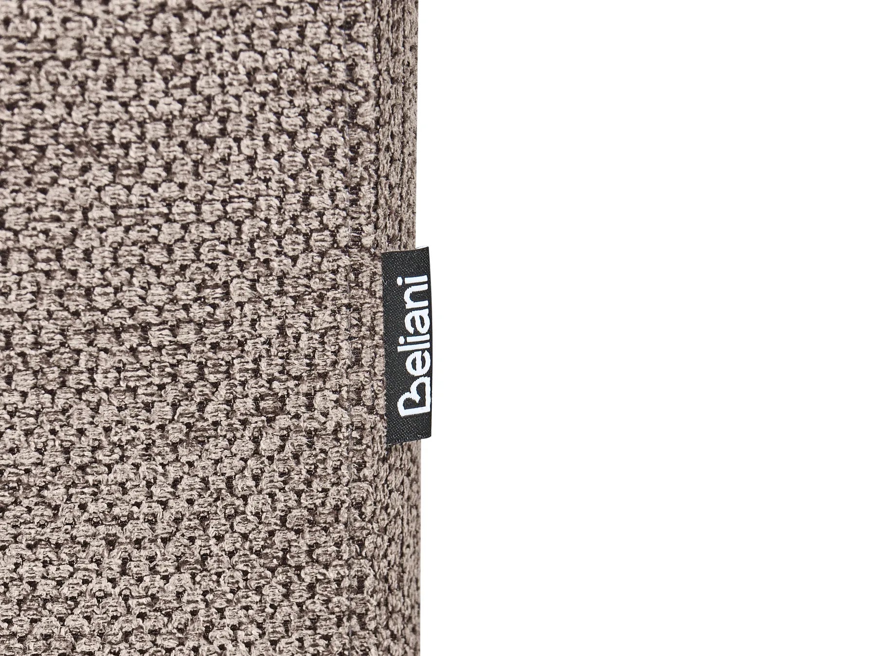 Chaise Longue SAVASSE Faux Linen Light Brown