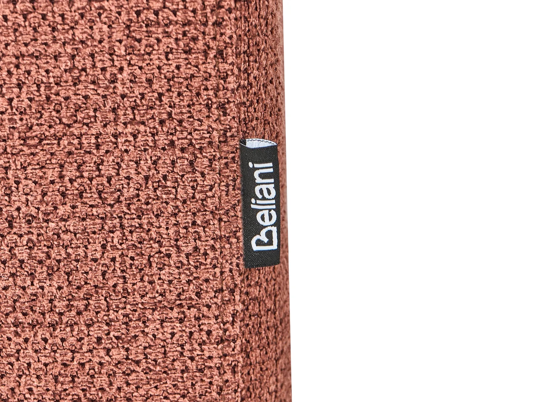 Chaise Longue SAVASSE Faux Linen Light Red