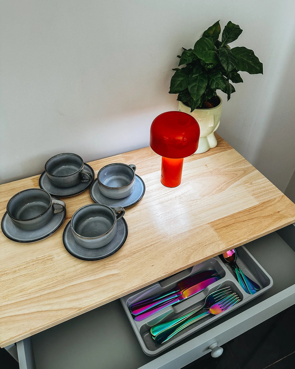 Kitchen Trolley TRAPANI Grey