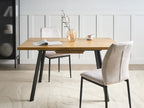 Extending Dining Table HARLOW Brown 140/180 cm 90 cm