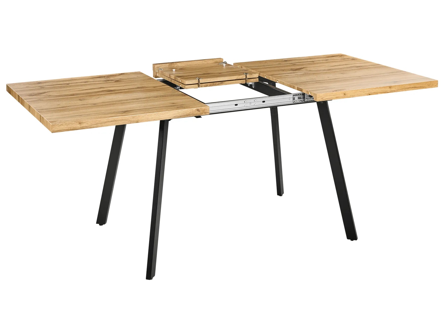 Extending Dining Table HARLOW Brown 140/180 cm 90 cm