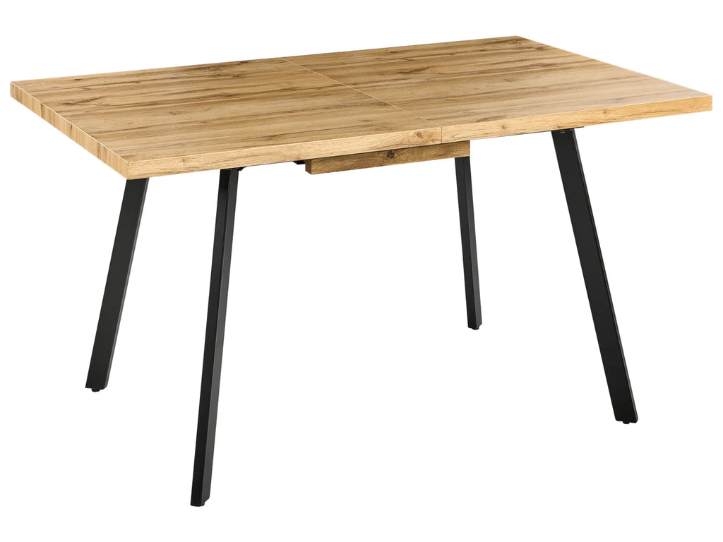 Extending Dining Table HARLOW Brown 140/180 cm 90 cm