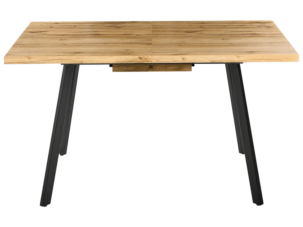 Extending Dining Table HARLOW Brown 140/180 cm 90 cm