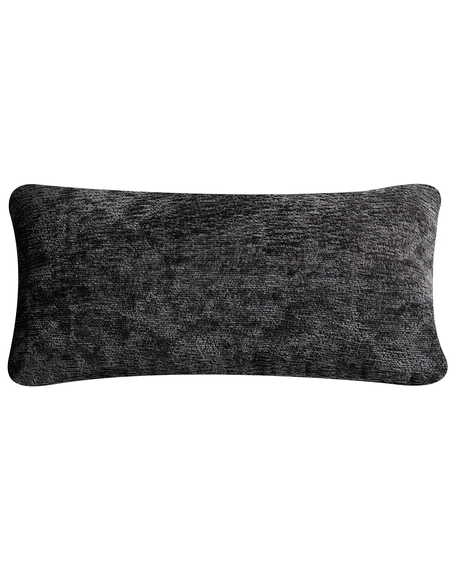 Swivel Armchair TOVIK with Footstool Chenille Black