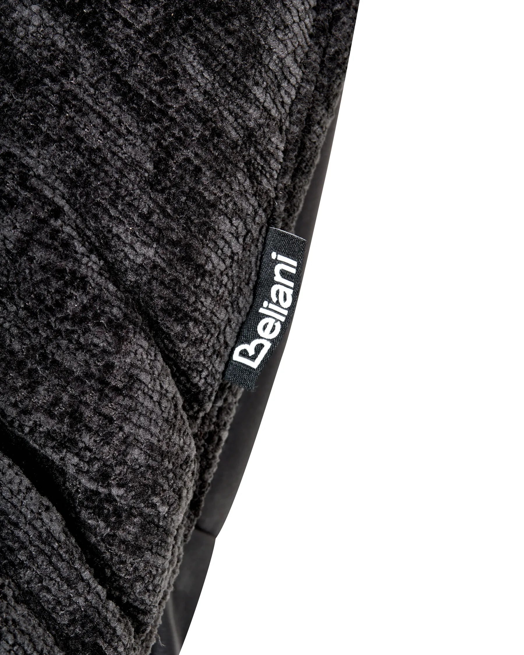 Swivel Armchair TOVIK with Footstool Chenille Black