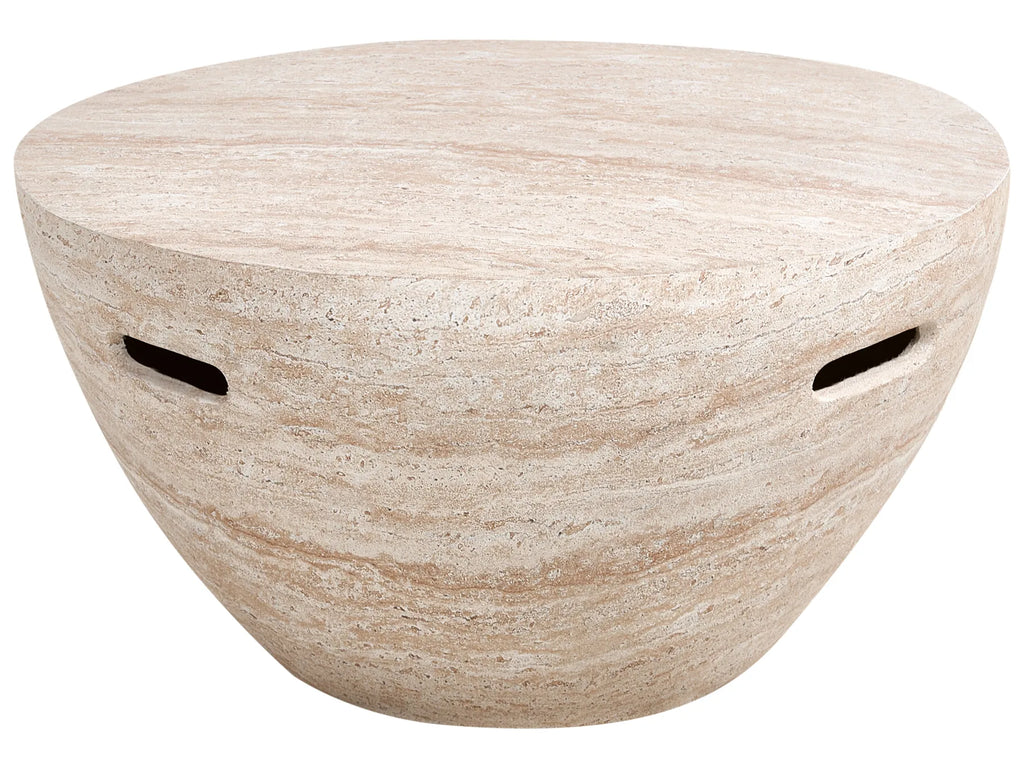Coffee Table VICARELLO Travertine Effect