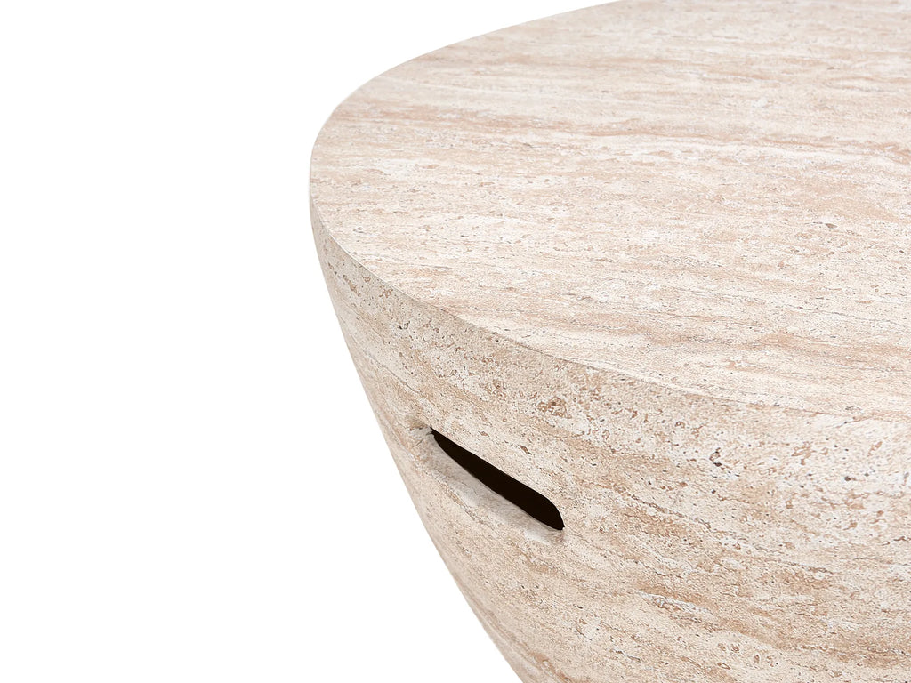 Coffee Table VICARELLO Travertine Effect