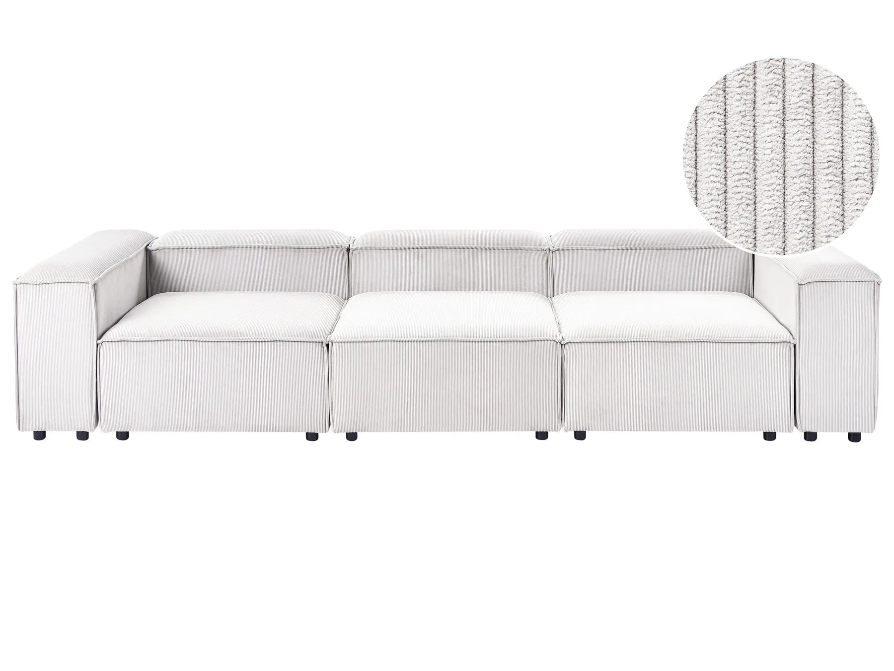 Modular Sofa 3 Seater ARDAL Corduroy Off-White