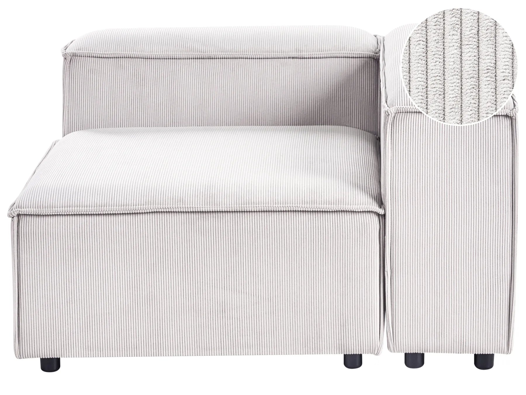 Corner Seat ARDAL Corduroy Off-White Left Hand