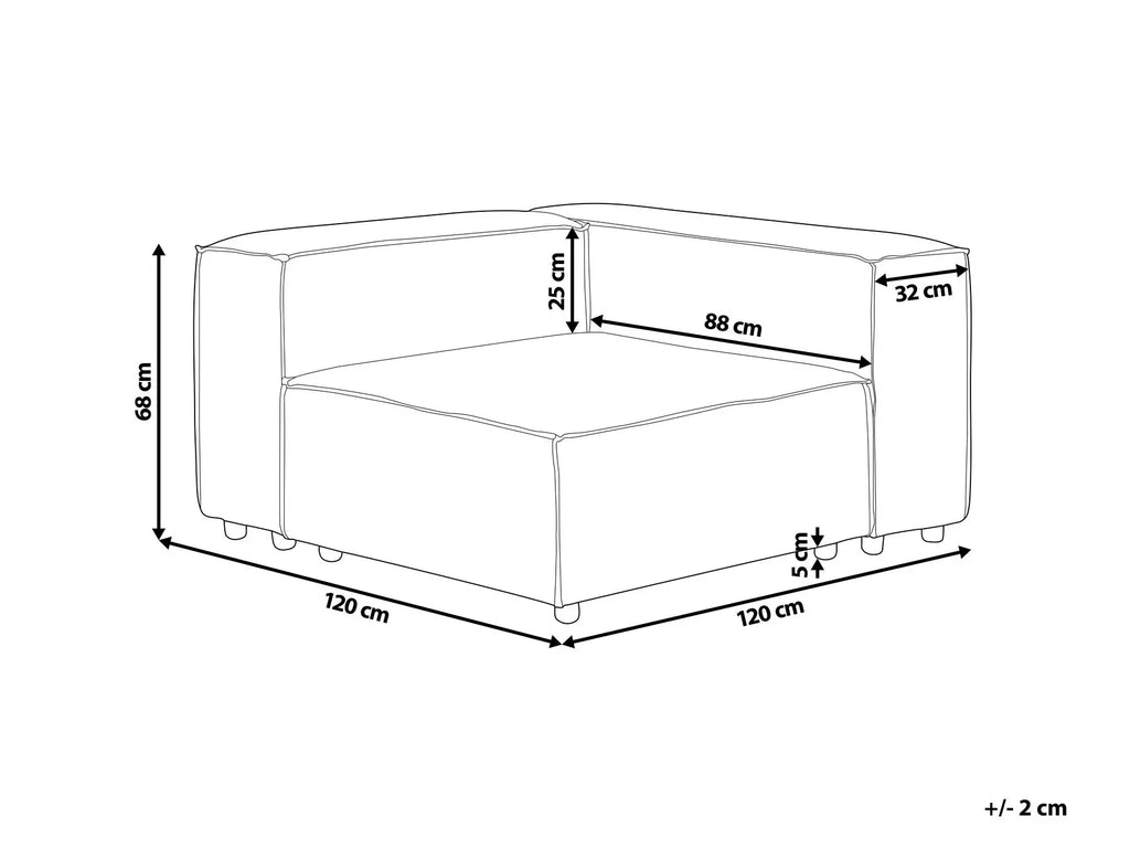 Corner Seat ARDAL Corduroy Off-White Left Hand
