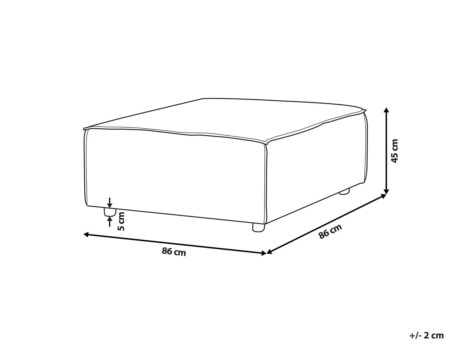 Ottoman ARDAL Corduroy Off-White