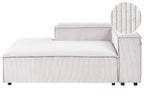 Chaise Lounge ARDAL Corduroy Off-White Right Hand