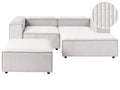 Modular Corner Sofa 3 Seater ARDAL Corduroy Off-White Left Hand