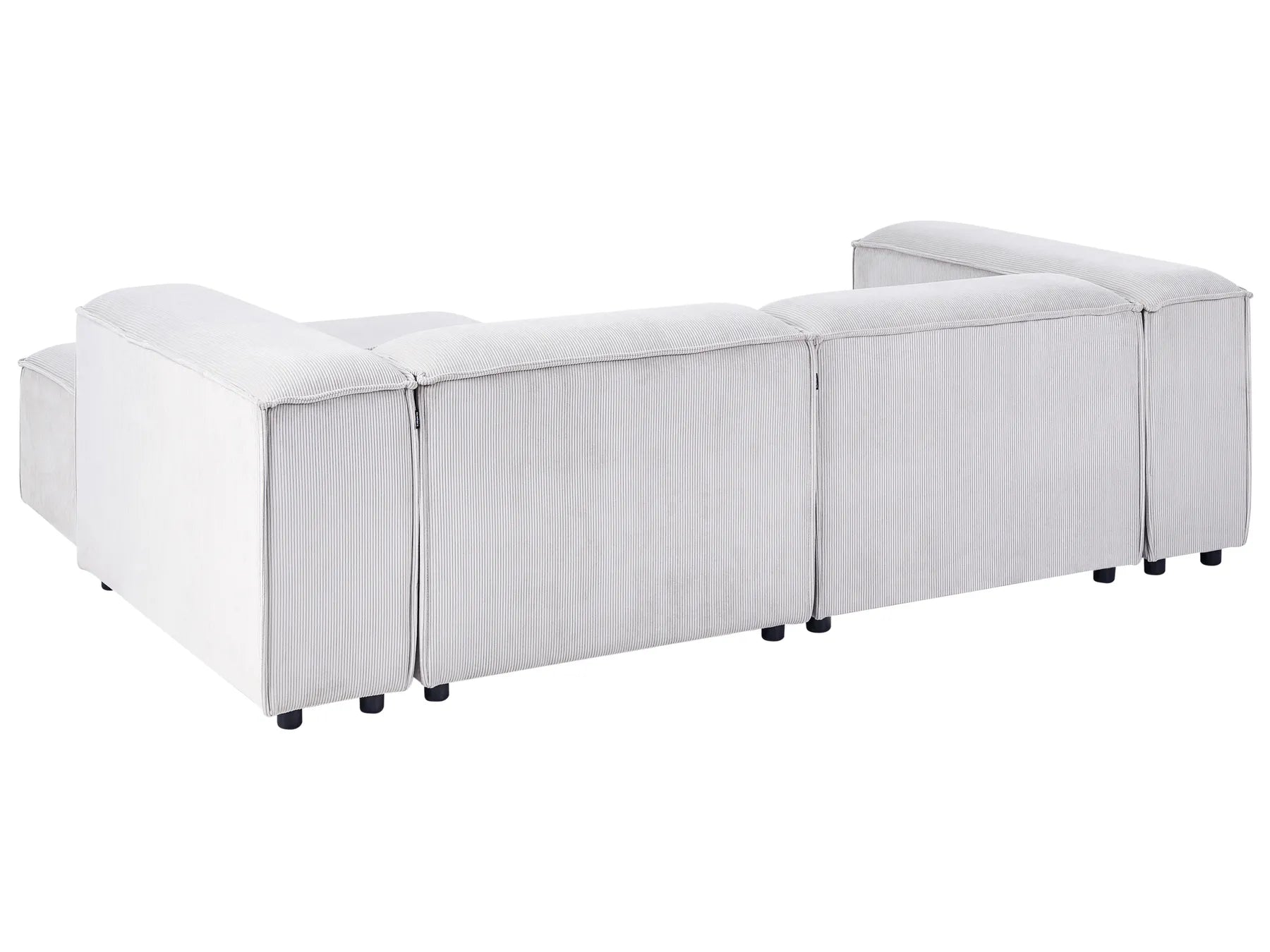 Modular Corner Sofa 3 Seater ARDAL Corduroy Off-White Left Hand