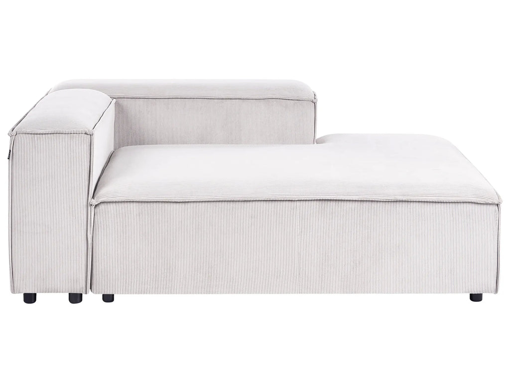 Modular Corner Sofa 3 Seater ARDAL Corduroy Off-White Left Hand