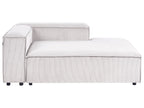 Modular Corner Sofa 3 Seater ARDAL Corduroy Off-White Left Hand