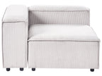 Modular Corner Sofa 3 Seater ARDAL Corduroy Off-White Left Hand