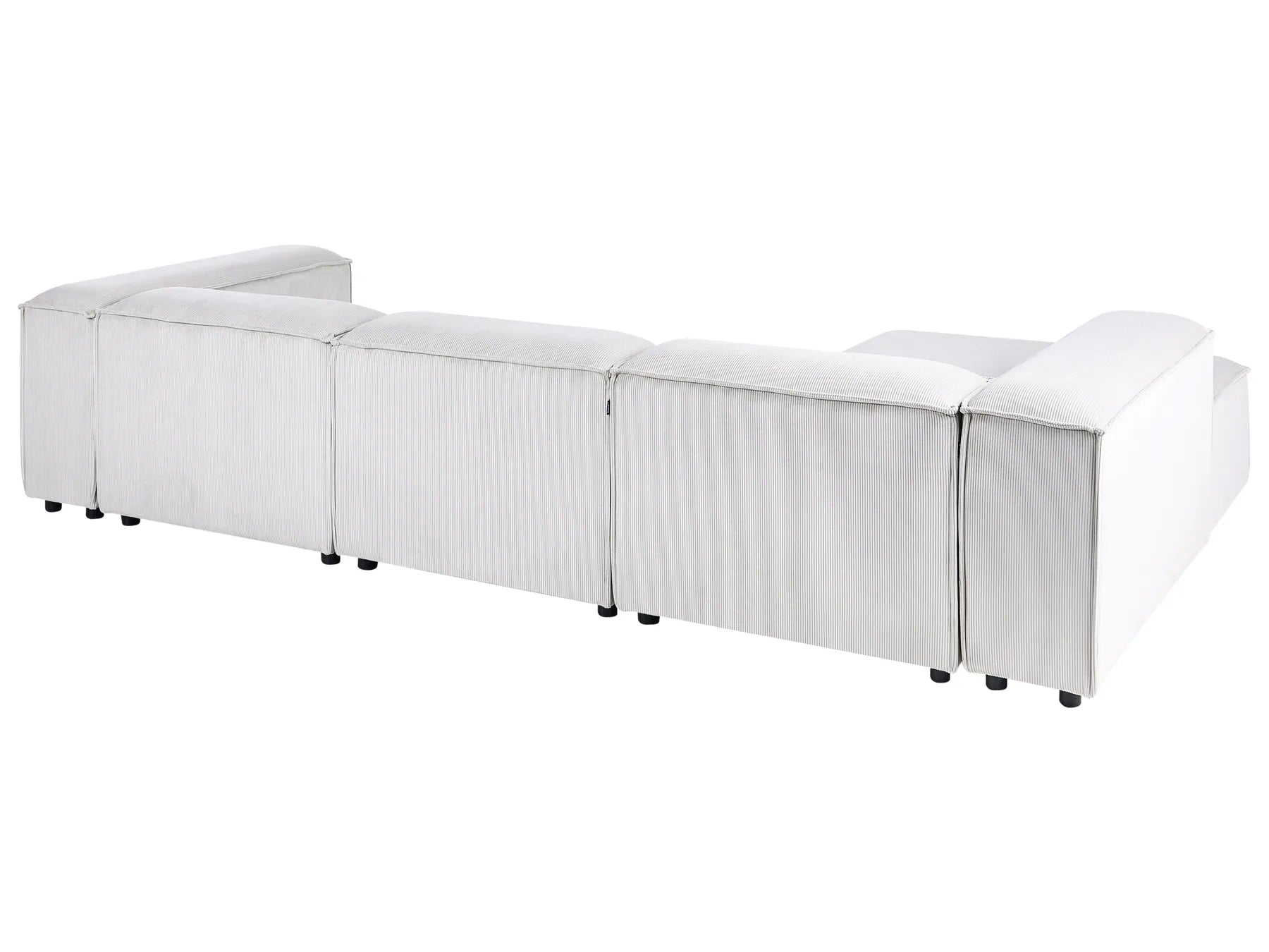 Modular Corner Sofa 4 Seater ARDAL Corduroy Off-White Right Hand