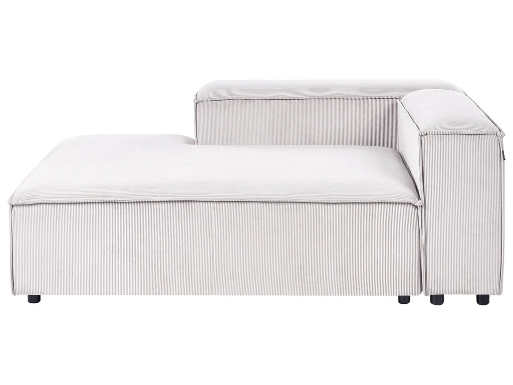 Modular Corner Sofa 4 Seater ARDAL Corduroy Off-White Right Hand