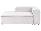 Modular Corner Sofa 4 Seater ARDAL Corduroy Off-White Right Hand